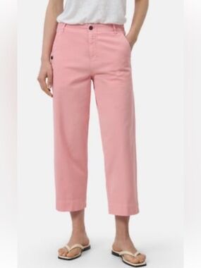 Faded Glory Light Pink Cropped Straight-Leg Pants